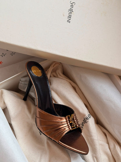 YSL Heels - Gold