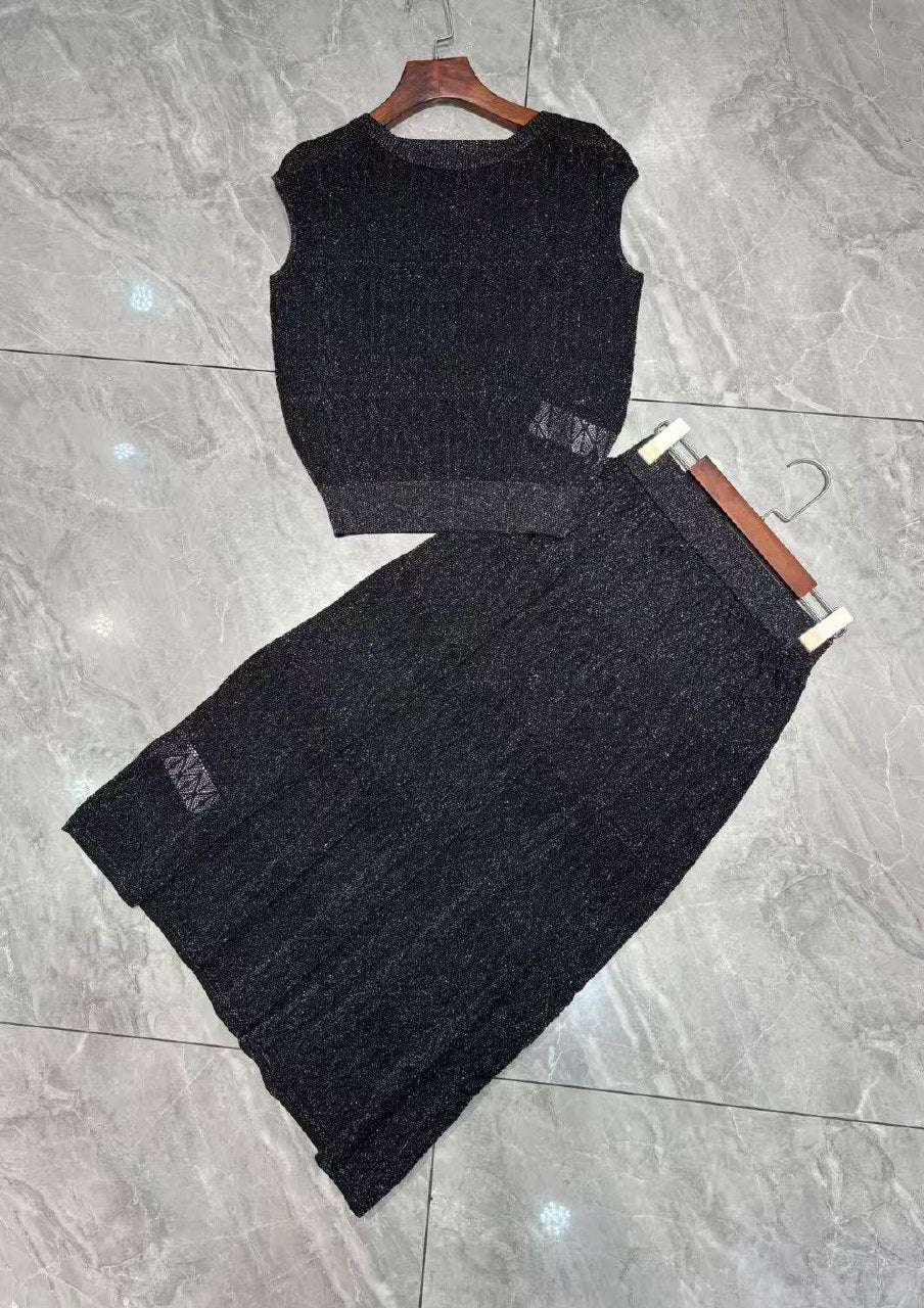 Zimmermann Sleeveless Top Set - Black, Brown