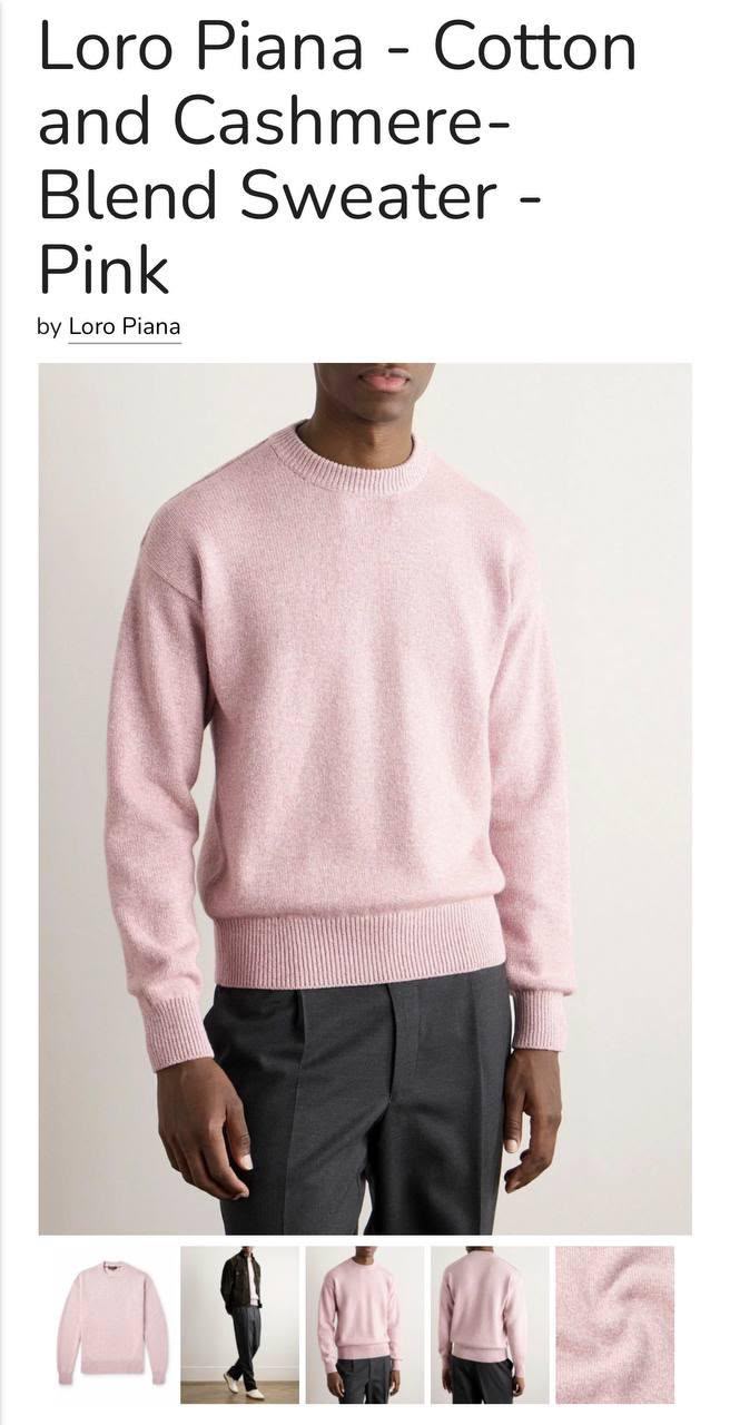 Loro Piana Sweater - Light Pink