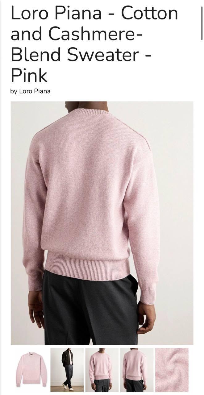 Loro Piana Sweater - Light Pink