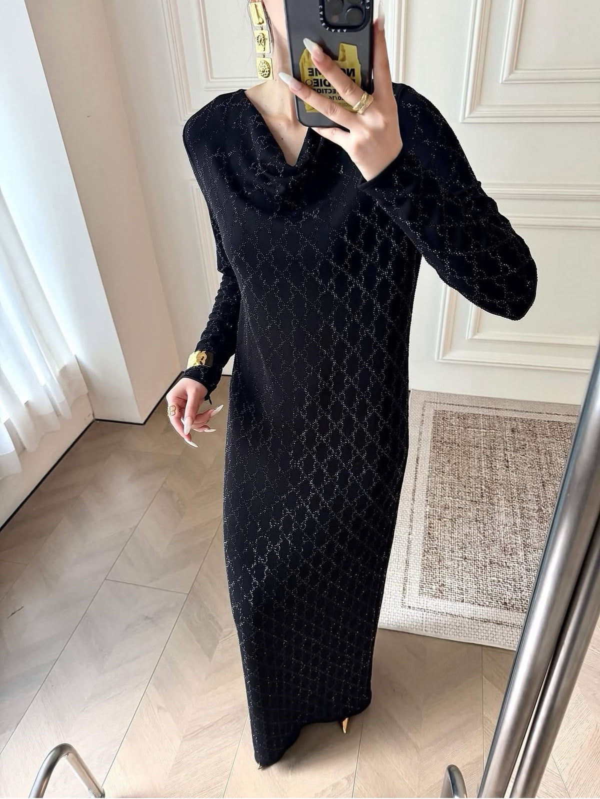 Gucci Long-Sleeve Dress - Black