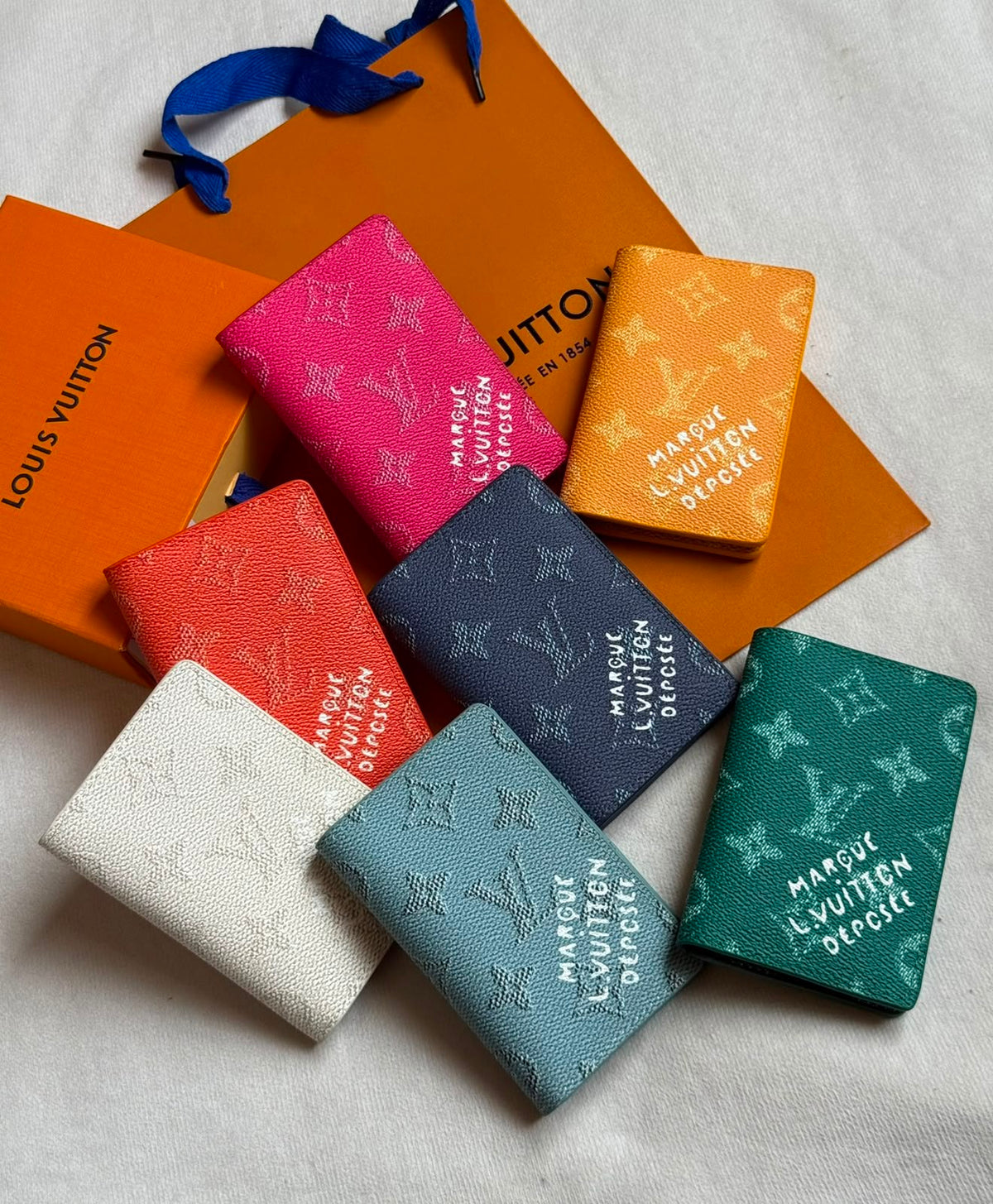 Louis Vuitton Wallet - Pink, Orange, Red, Navy, White, Light Blue, Green