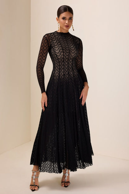 Alaïa Flared Dress - Black