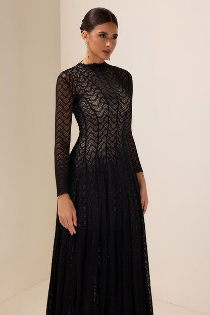 Alaïa Flared Dress - Black