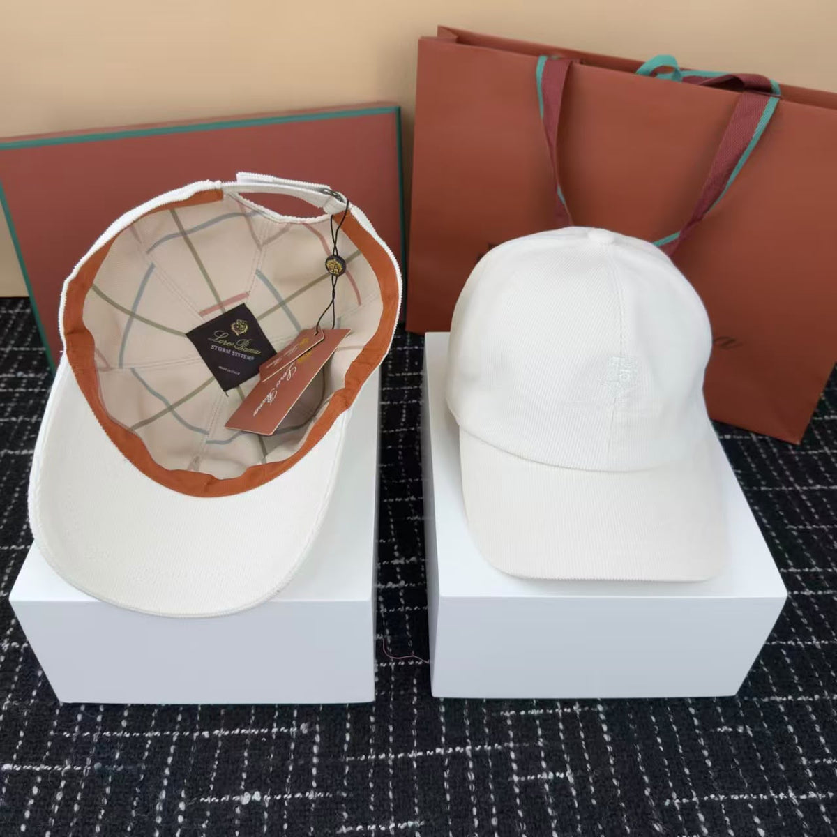 Loro Piana Six-Panel Cap - White