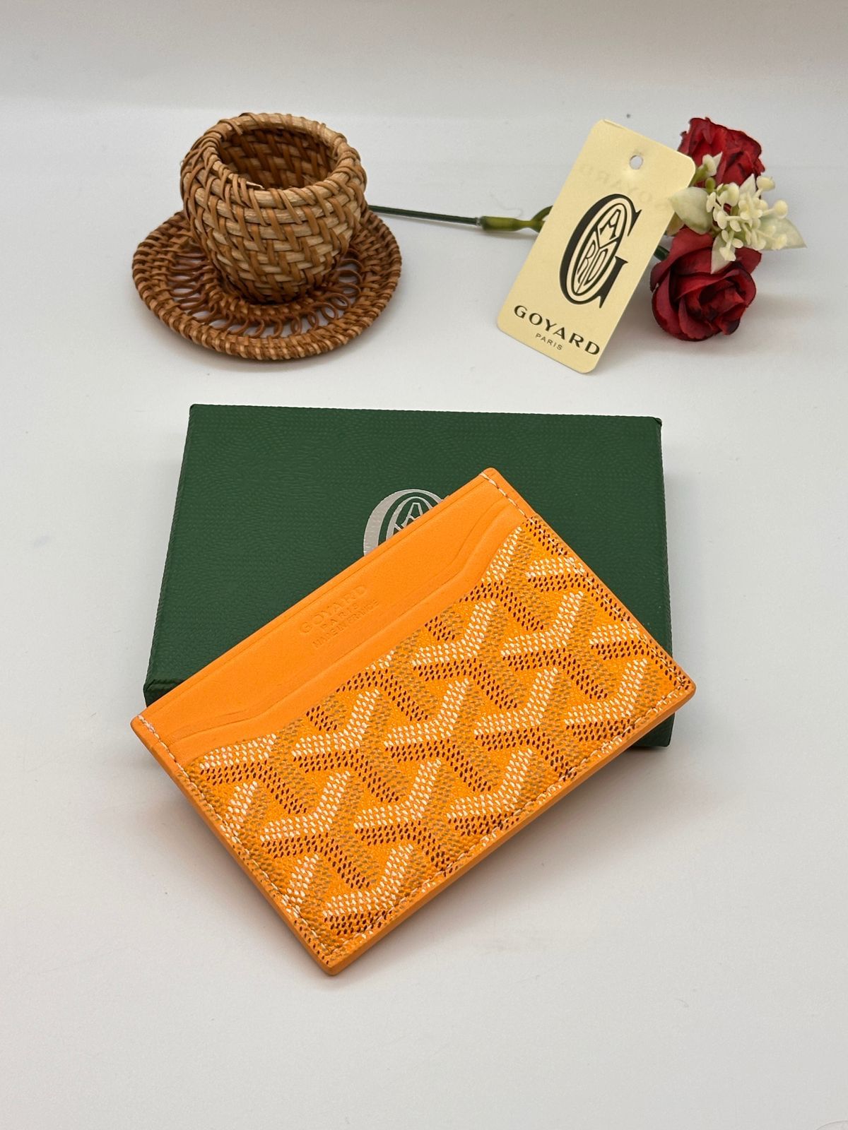 Goyard Card Holder - Orange
