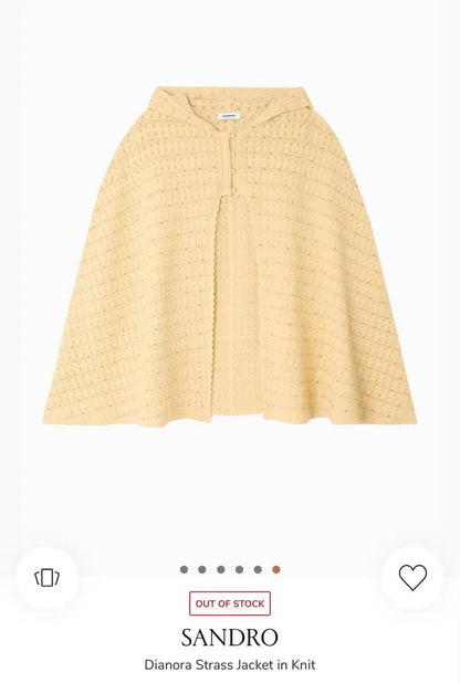 Sandro Cape Jacket - Beige