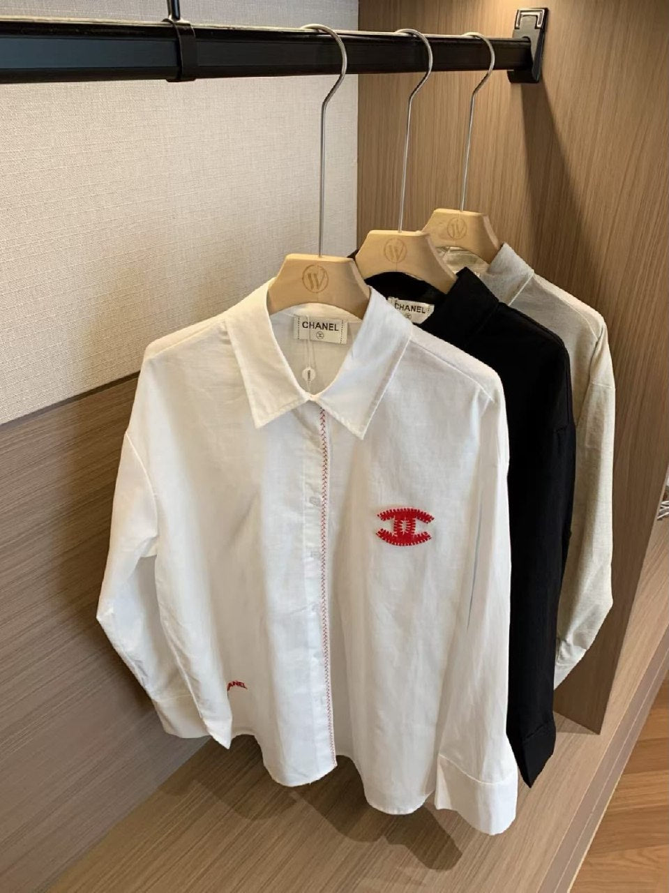 Chanel Shirt - Black, Beige, White