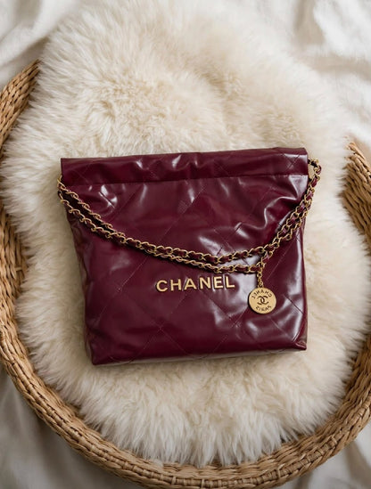 Chanel Quilted Chain Shoulder Bag - Black, Beige, Burgundy, Brown, Pink, Brown Suede
