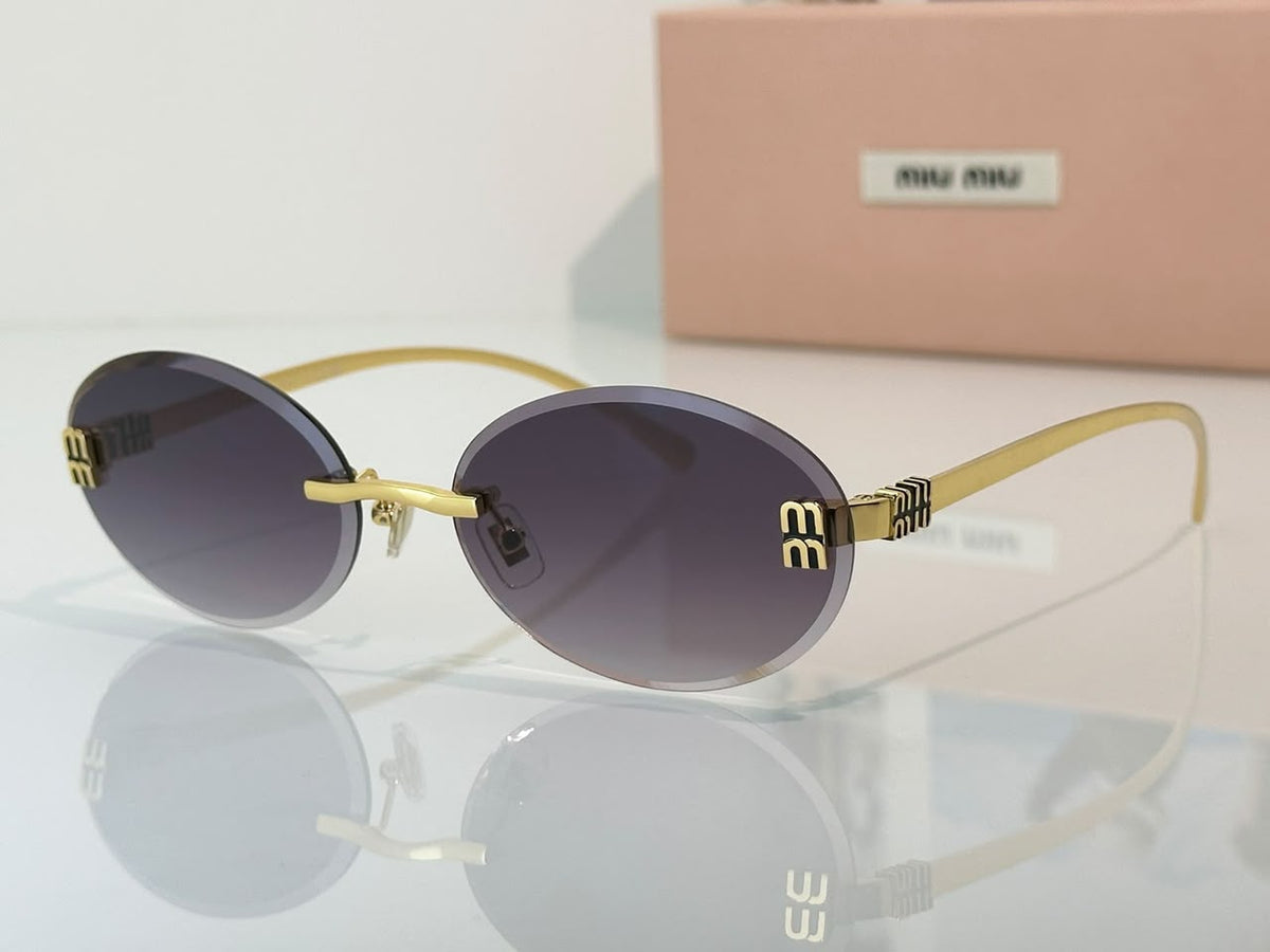 Miu Miu Sunglasses - Gold & Grey