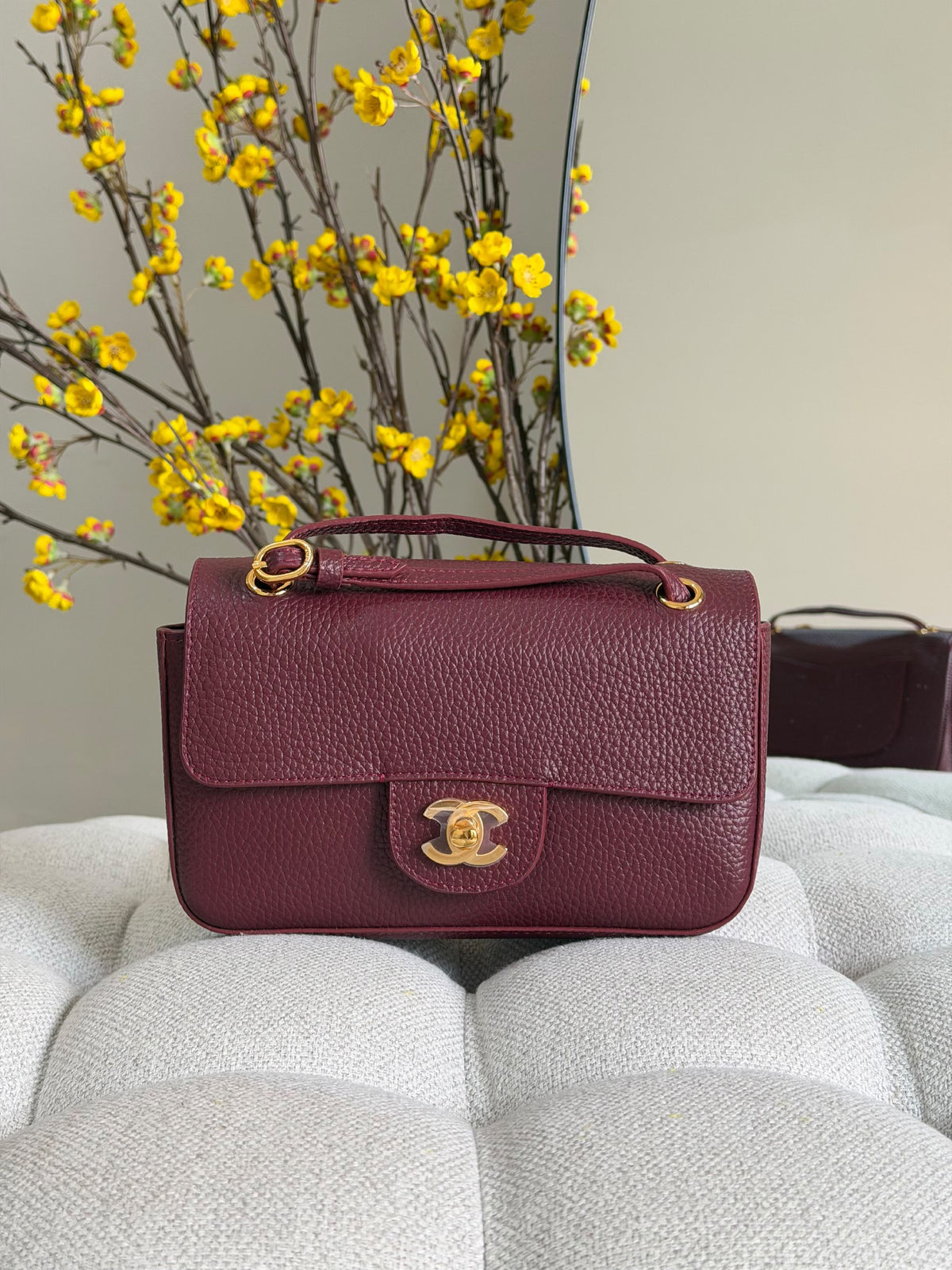 Chanel Shoulder Bag - Black, Burgundy, Beige