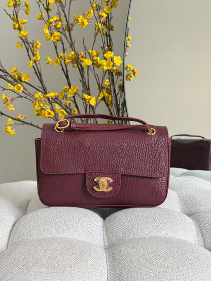Chanel Shoulder Bag - Black, Burgundy, Beige