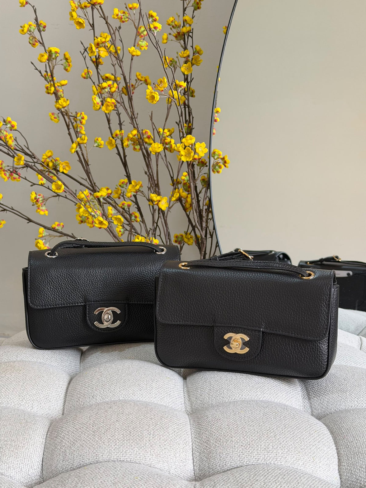 Chanel Shoulder Bag - Black, Burgundy, Beige