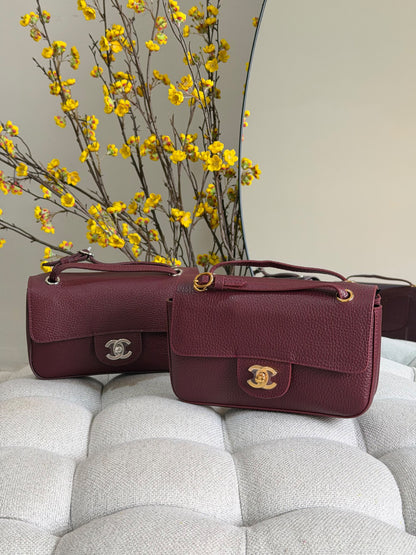 Chanel Shoulder Bag - Black, Burgundy, Beige