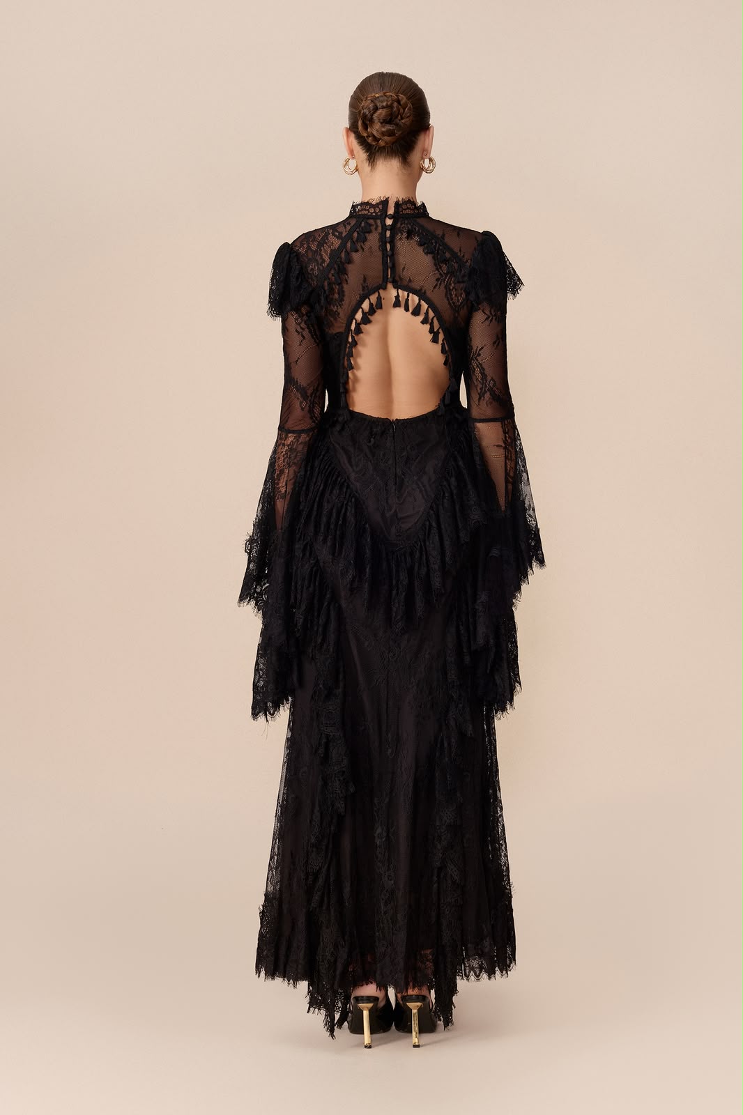 Zimmermann Lace Sleeve Dress - Black
