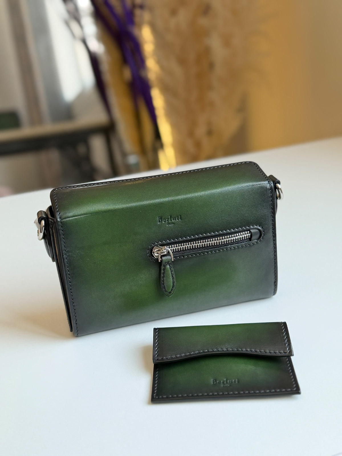 Berluti Crossbody Bag - Green
