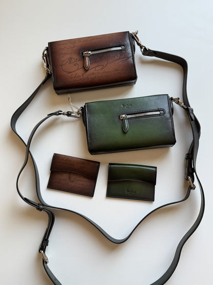 Berluti Crossbody Bag - Green