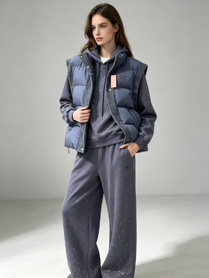 Miu Miu Hooded Three-Piece Set - Blue