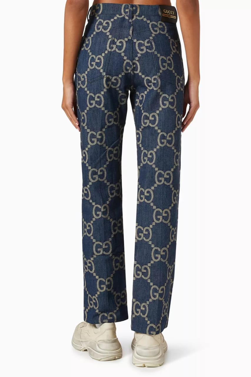 Gucci Jeans Pants - Blue Monogram