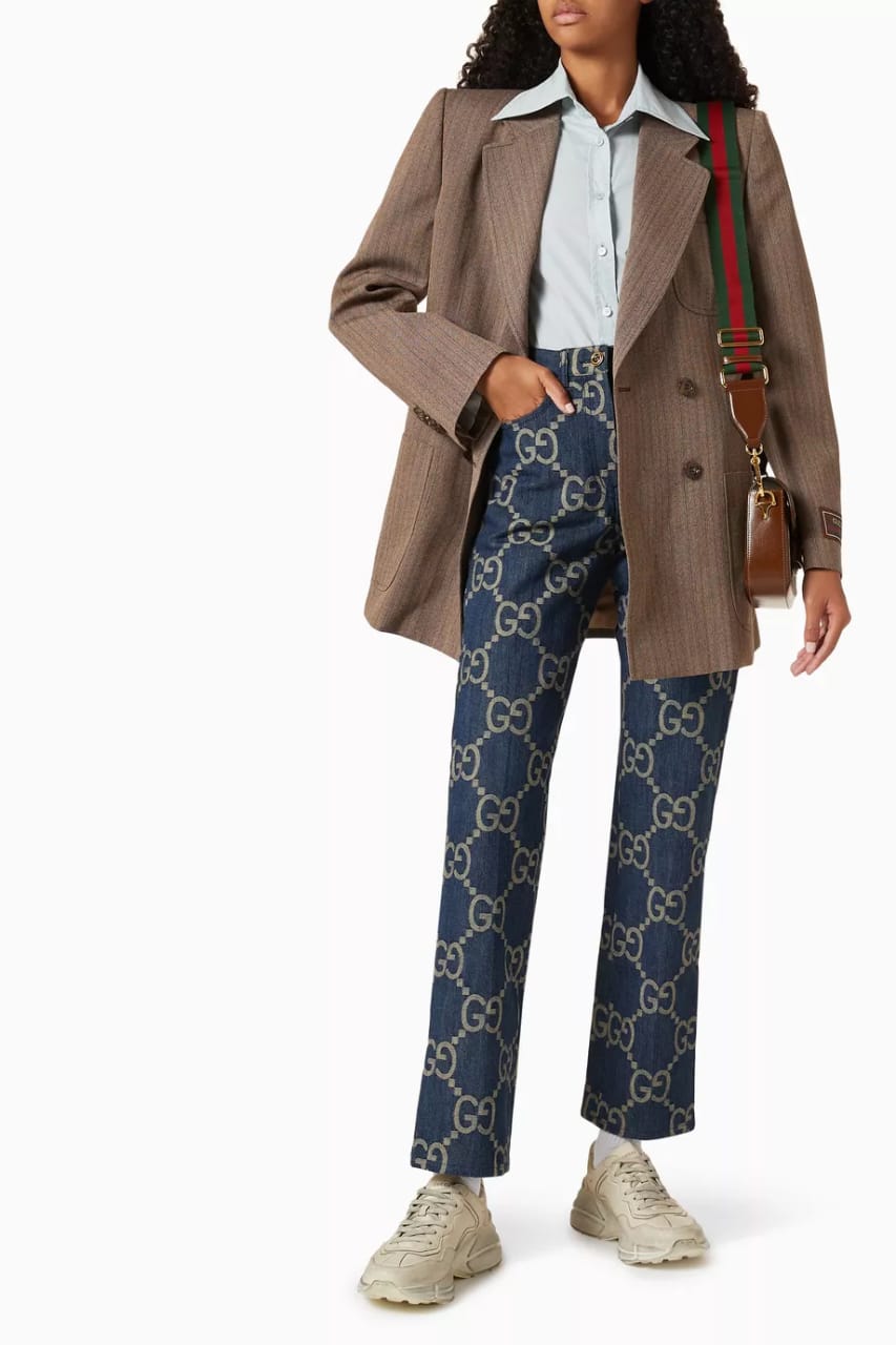 Gucci Jeans Pants - Blue Monogram