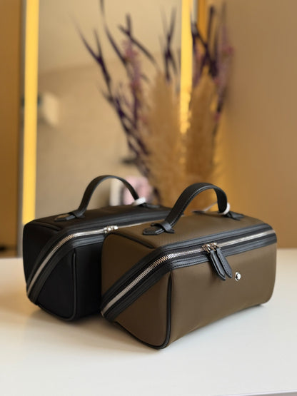 Montblanc Wash Bag - Brown, Black