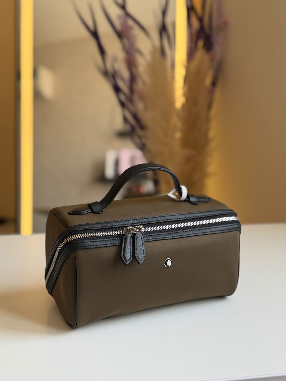 Montblanc Wash Bag - Brown, Black