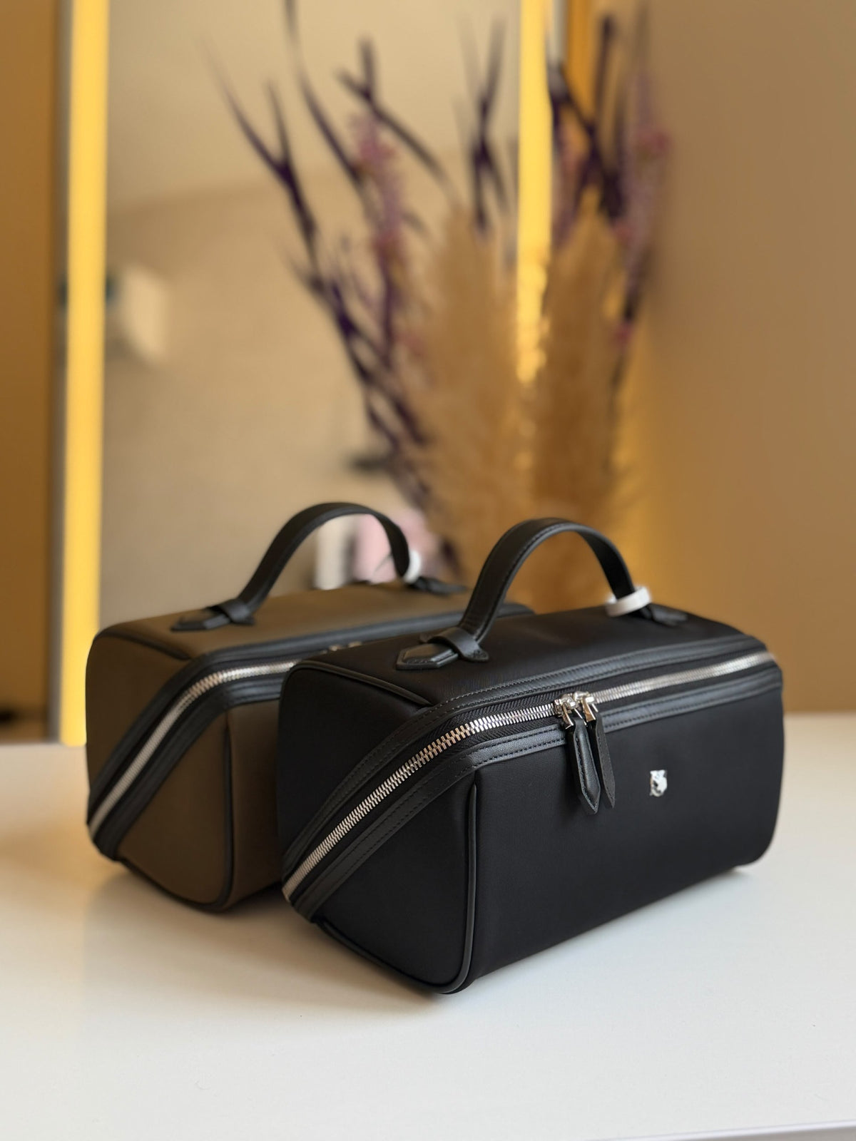 Montblanc Wash Bag - Brown, Black