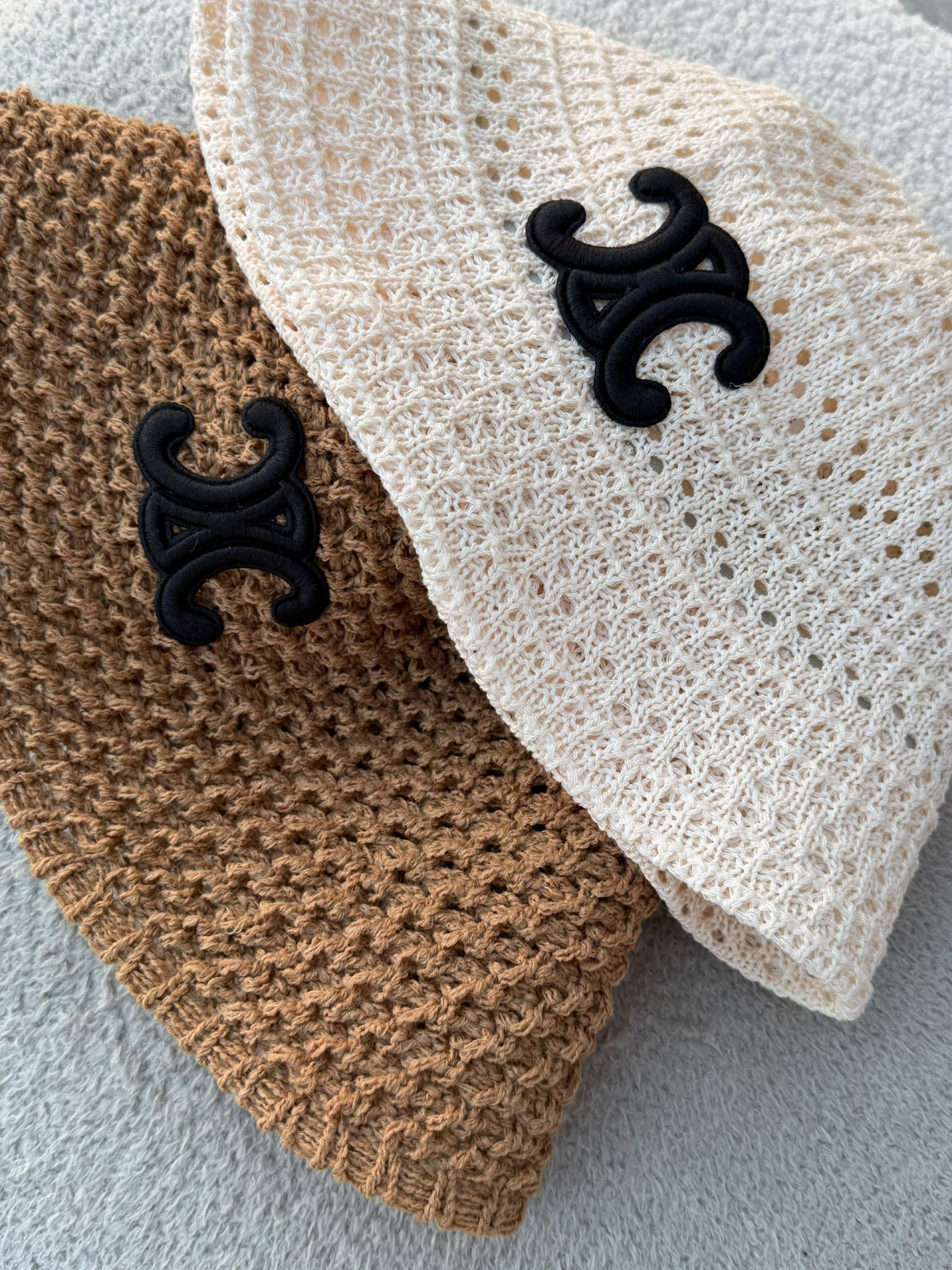 Celine Hat - Beige, White