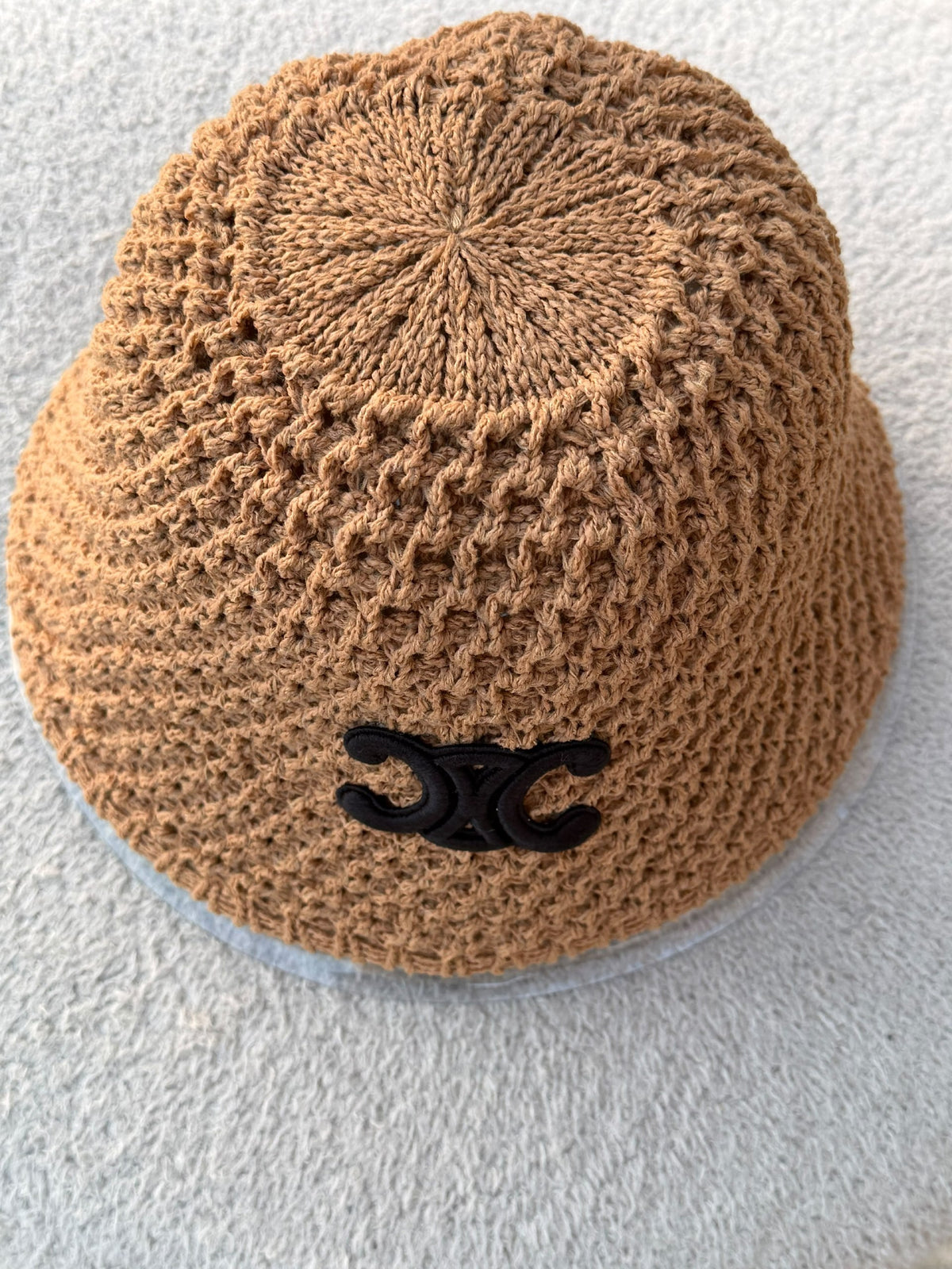 Celine Hat - Beige, White