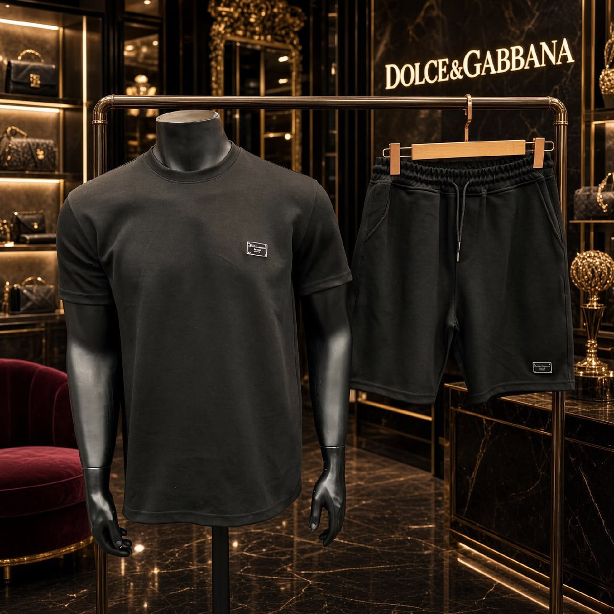 Dolce & Gabbana Crewneck Set - Black