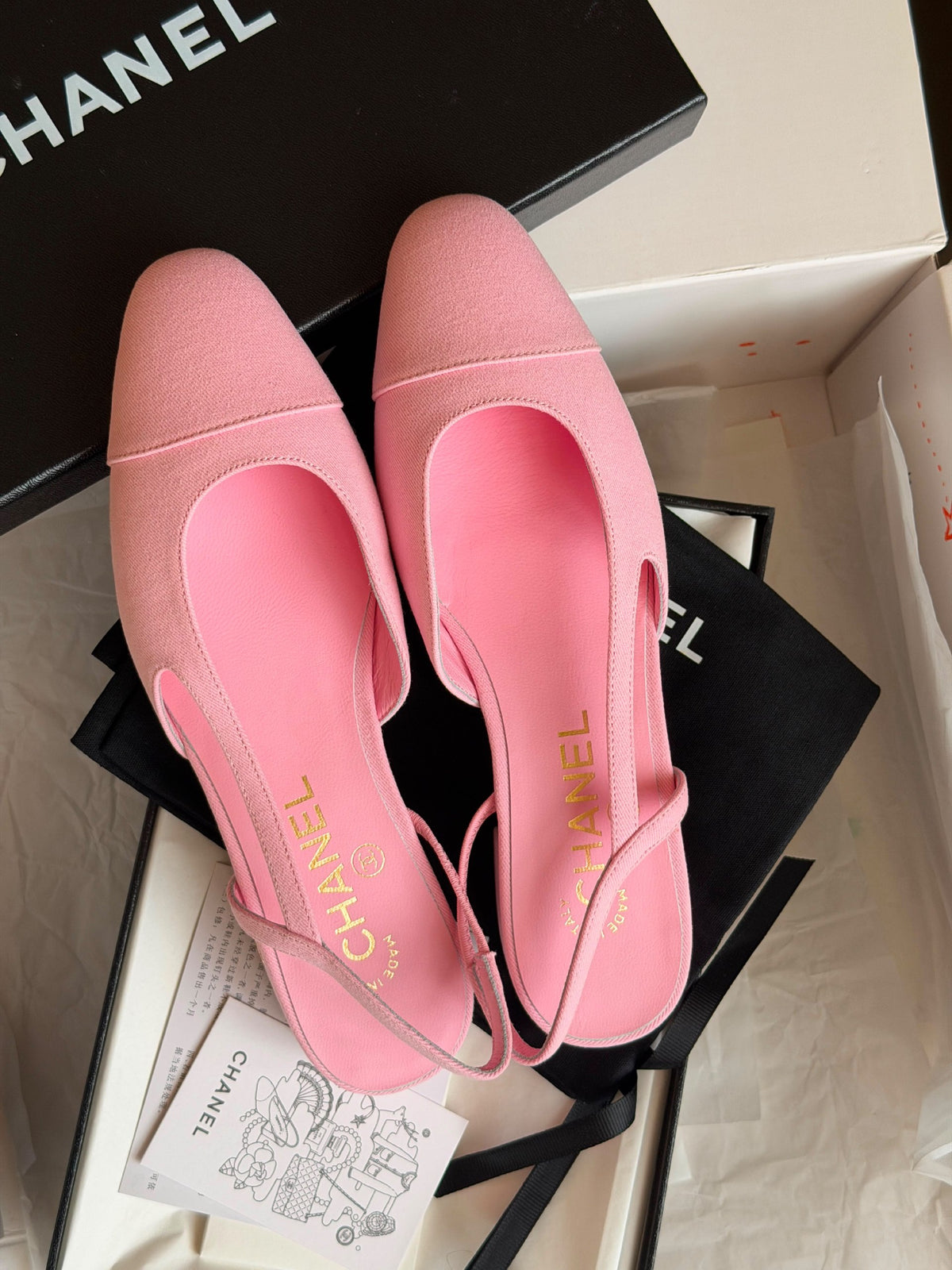 Chanel Slingback Ballerina - Pink