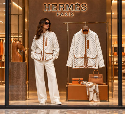Hermes Jacket Four-Pocket - White