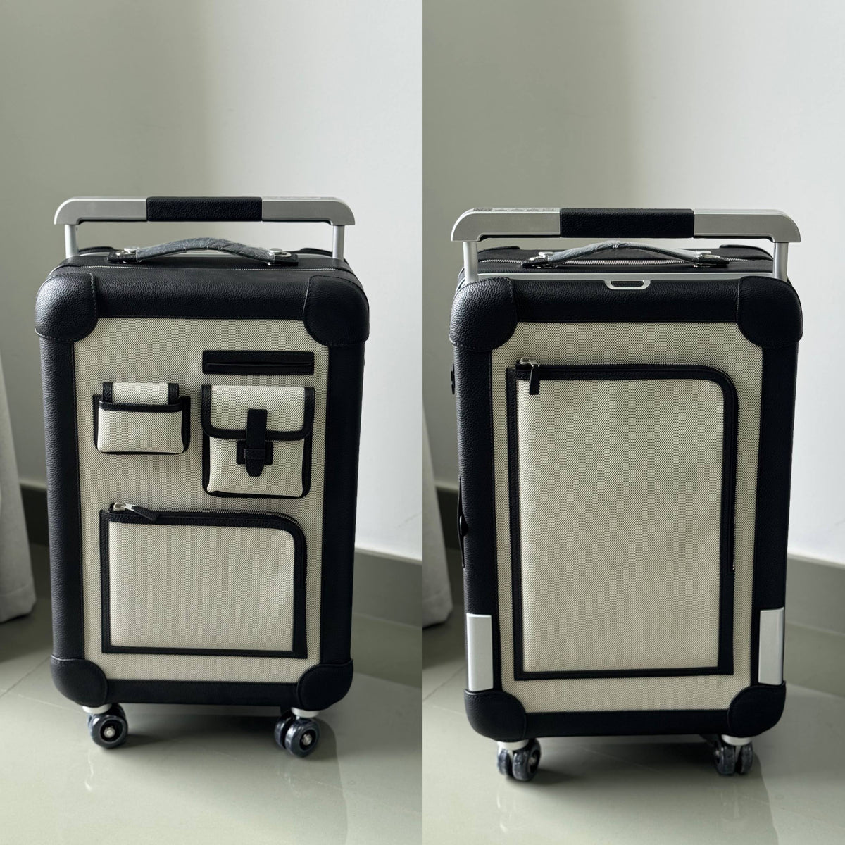 Hermès Utility Pocket Suitcase - White