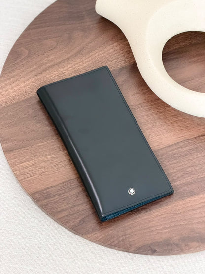 Montblanc Wallet - Black, Brown, Black Textured