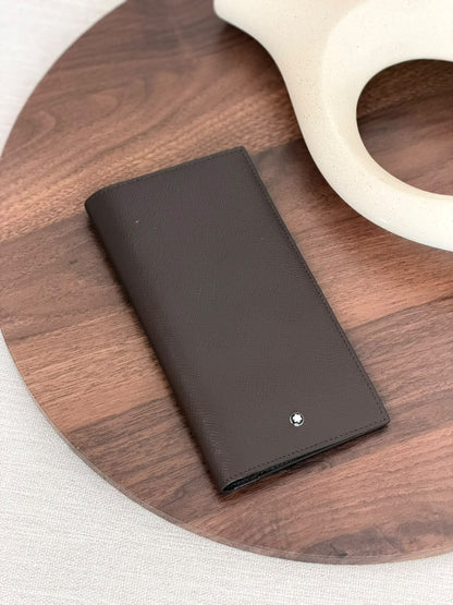 Montblanc Wallet - Black, Brown, Black Textured