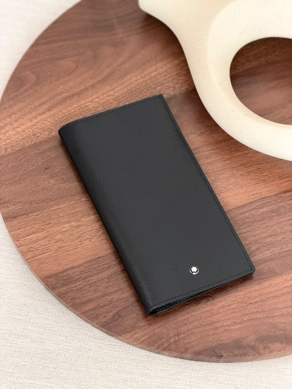 Montblanc Wallet - Black, Brown, Black Textured