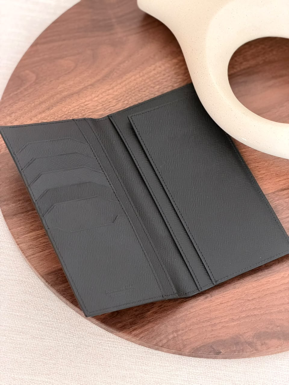Montblanc Wallet - Black, Brown, Black Textured