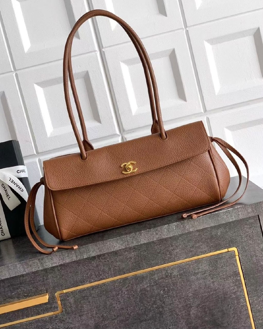 Chanel Flap Shoulder Bag - Brown