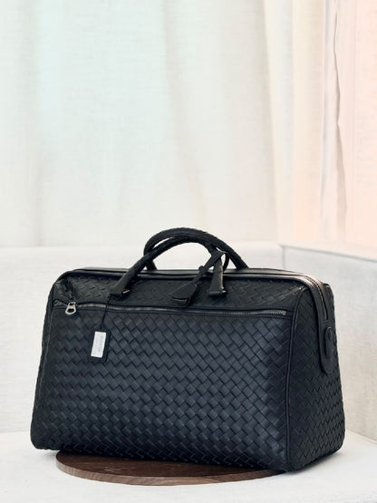 Bottega Veneta Duffle Bag Front Pocket - Black