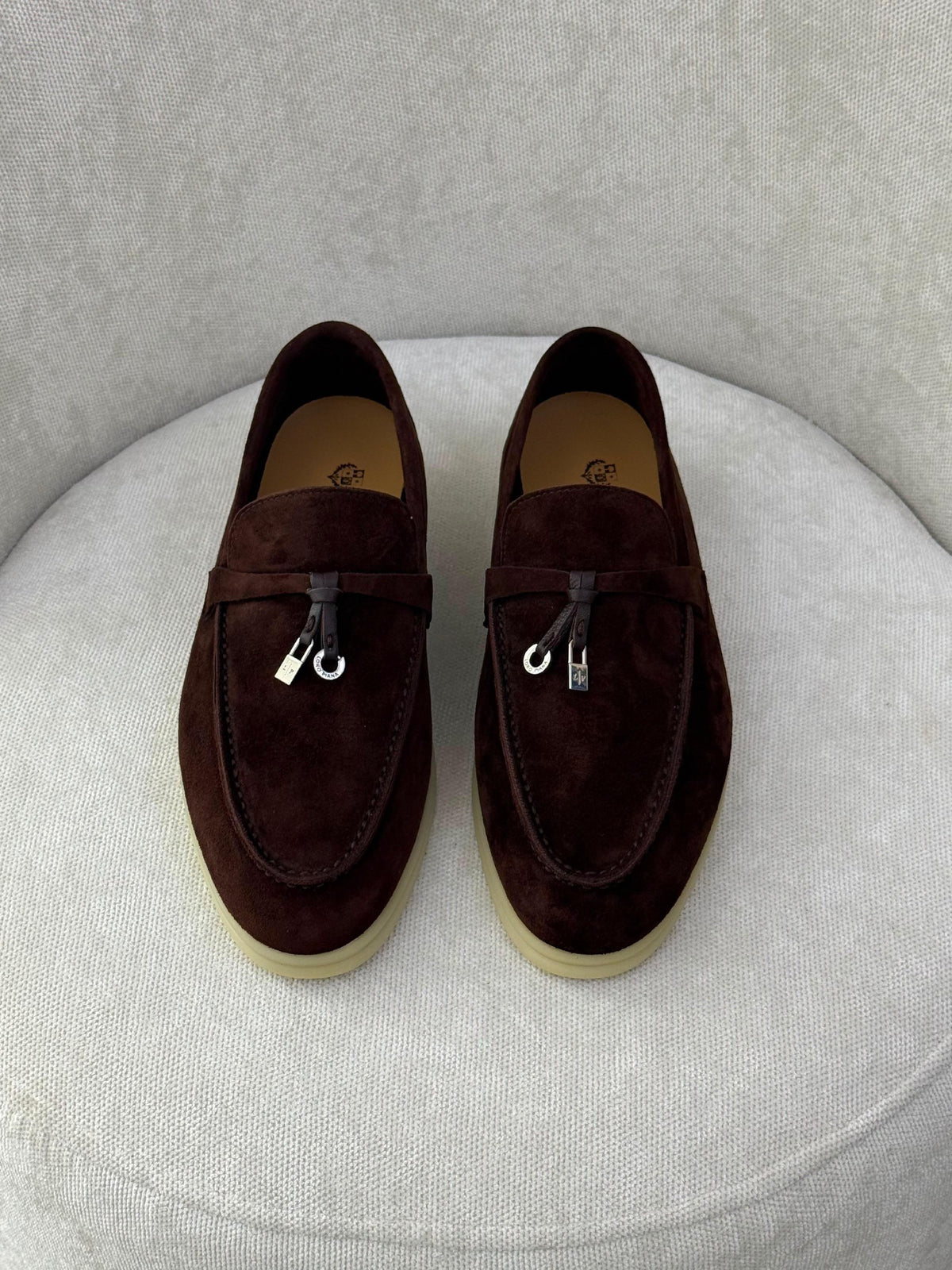 Loro Piana Loafers - Brown & Beige Suede