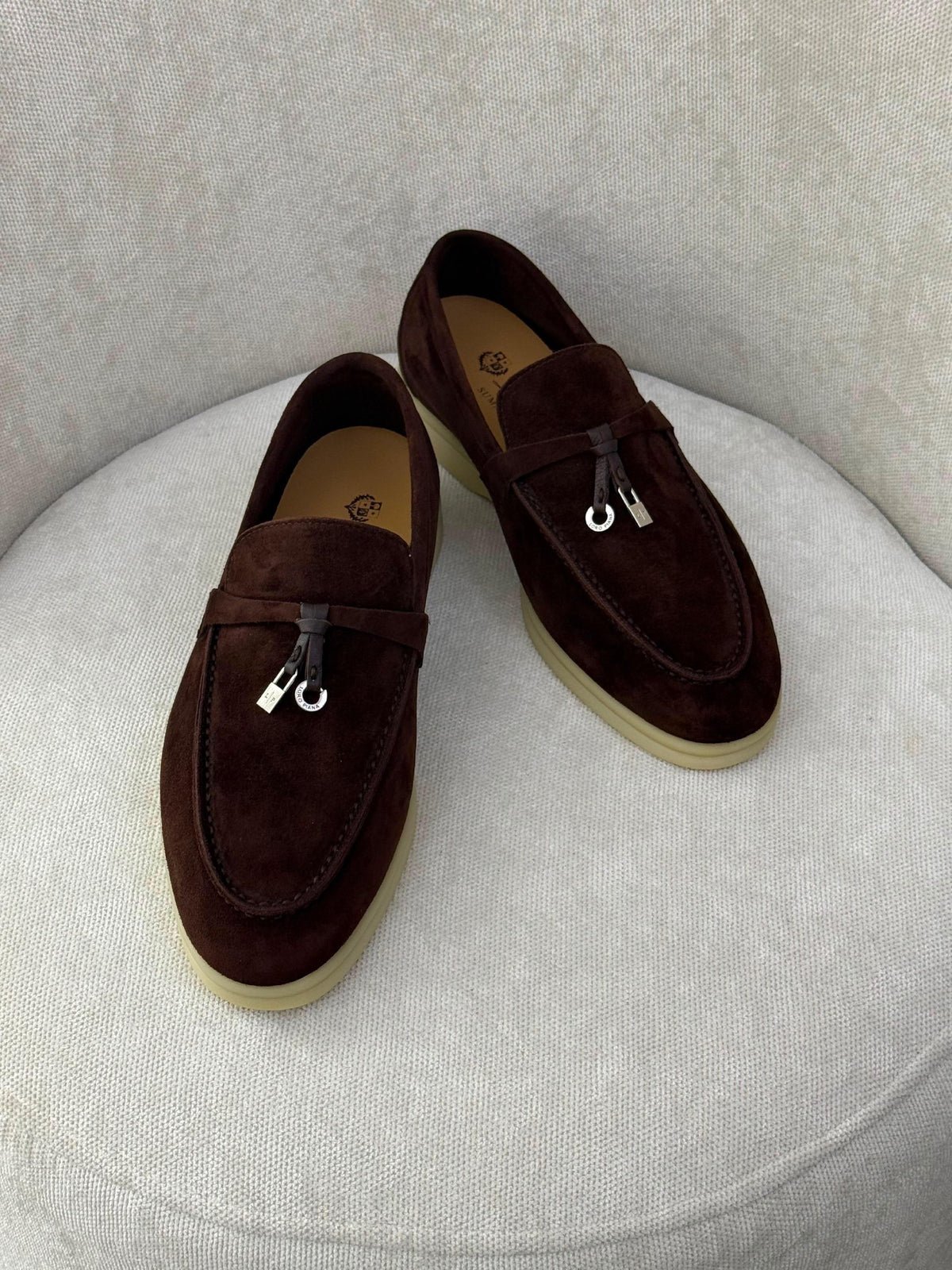Loro Piana Loafers - Brown & Beige Suede