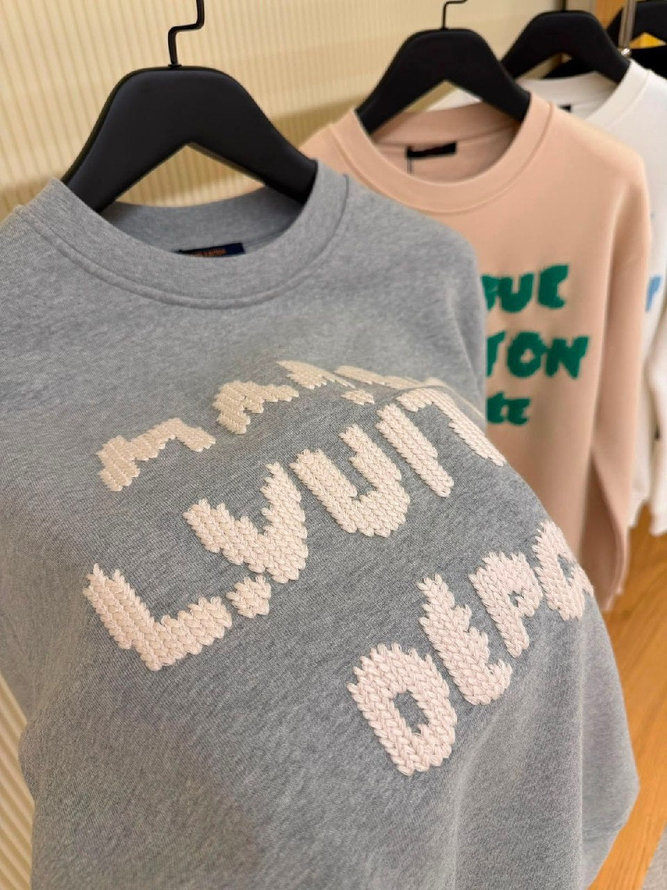 Louis Vuitton Sweatshirt - Grey, White, Black, Pink
