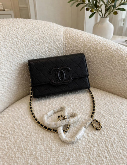 Chanel Quilted Flap Shoulder Bag - Black, White, Beige, Green, Burgundy, Pink