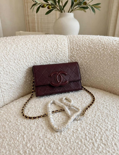 Chanel Quilted Flap Shoulder Bag - Black, White, Beige, Green, Burgundy, Pink