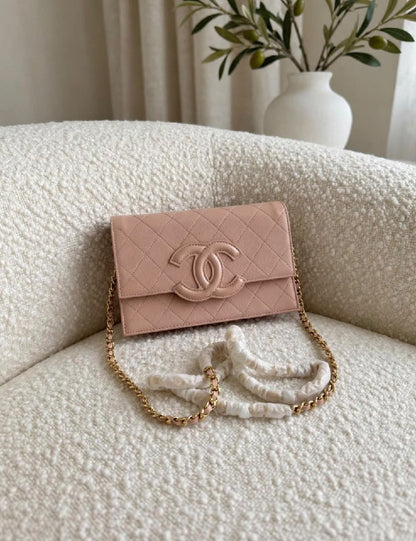 Chanel Quilted Flap Shoulder Bag - Black, White, Beige, Green, Burgundy, Pink