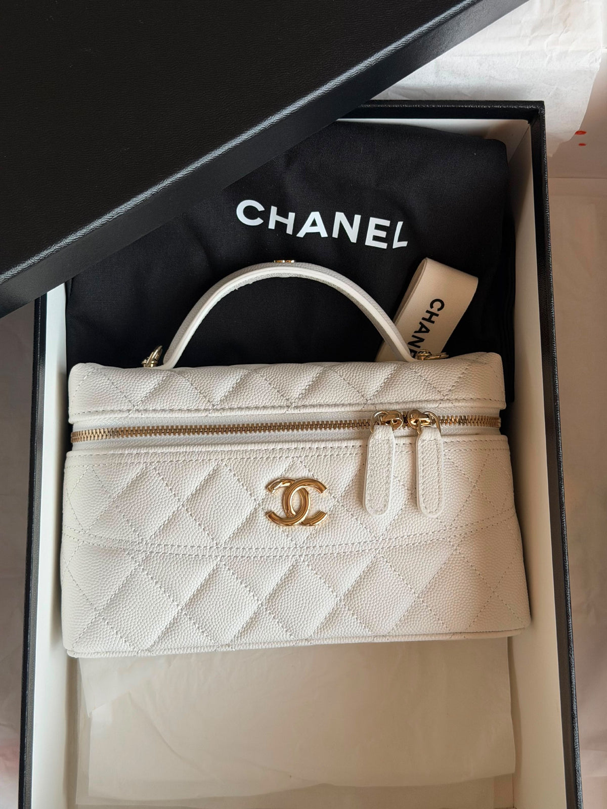 Chanel Vanity Bag - Silver