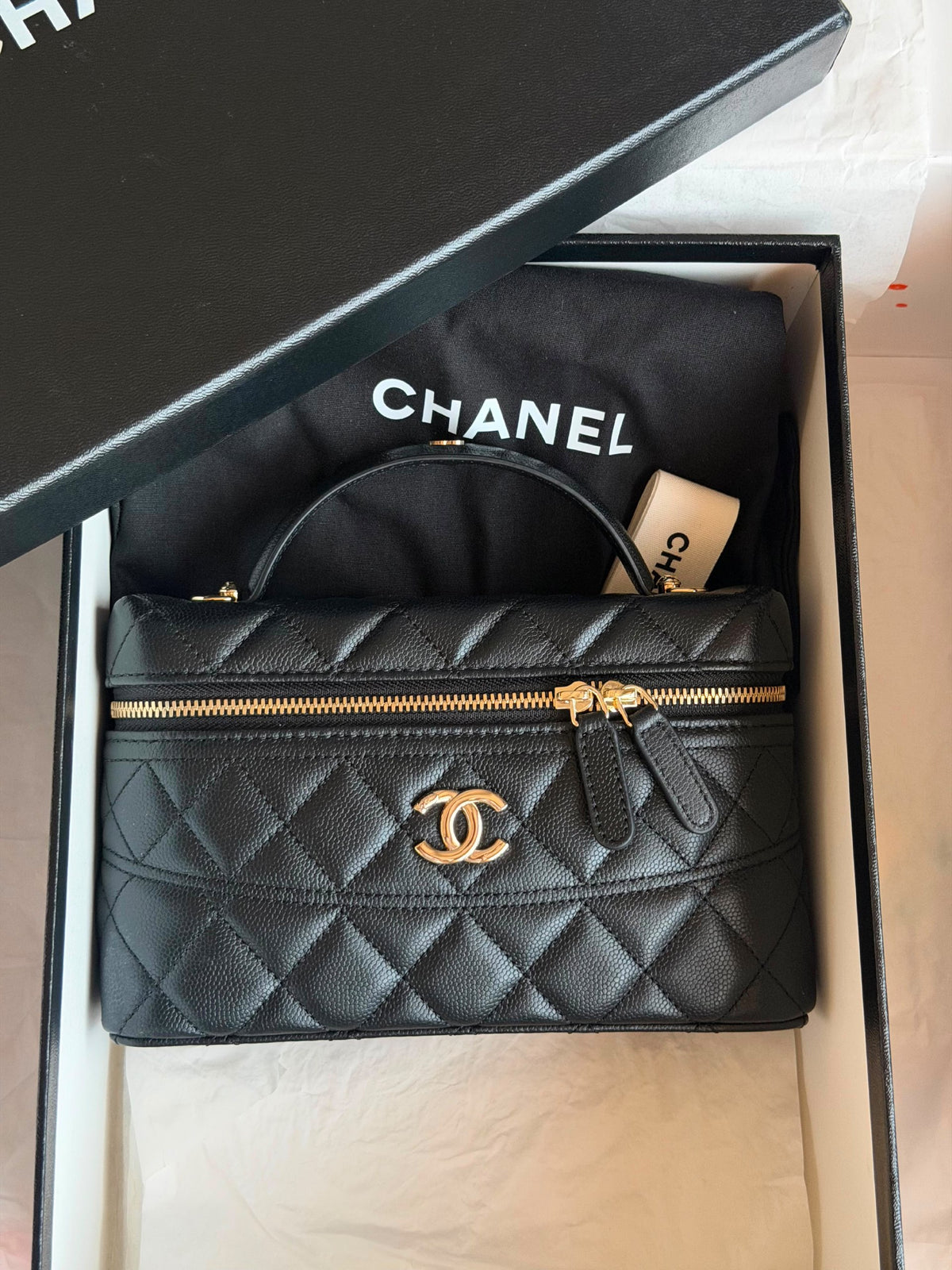 Chanel Vanity Bag - Silver