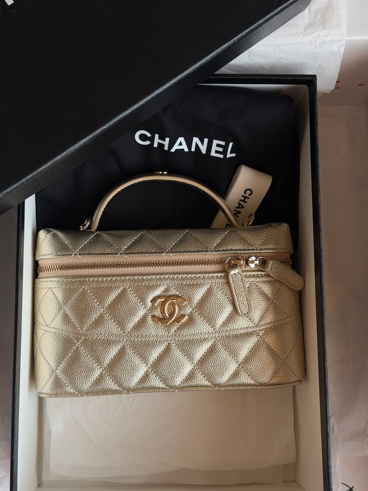 Chanel Vanity Bag - Silver