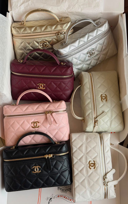 Chanel Vanity Bag - Silver