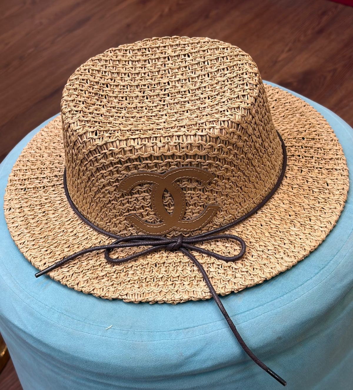 Chanel Tie-Detail Hat - Beige